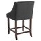 Merrick Lane Taylorsville 24 Inch Counter Height Stool with Nailhead Trim - Set of 2